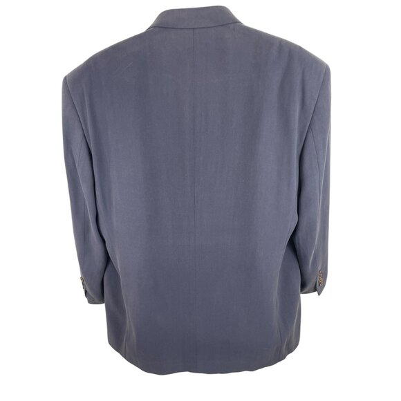 Joseph & Feiss Mens Vintage Blue Sport Coat Blazer 46S 100% Silk Classic Style - Picture 2 of 10